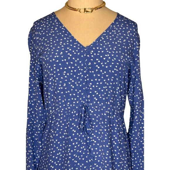Rails Long Sleeve Midi Print Dress. Size Medium. - Picture 6 of 9